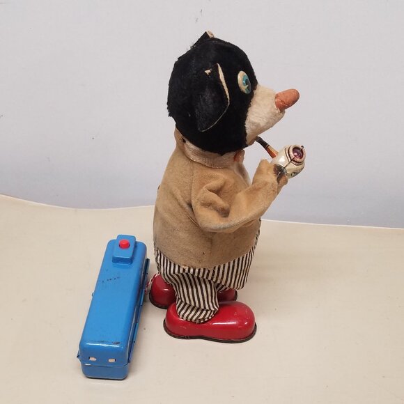 Smoking Papa Bear Toy 1950s Marusan Japan Battery Operated - Picture 3 of 12